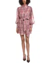 Fate Printed Mini Dress In Pink