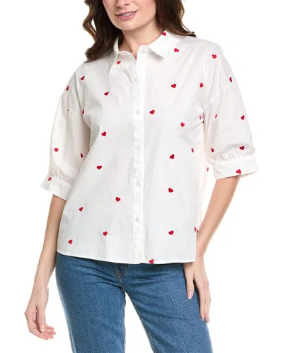 Fate Puff Sleeve Blouse In White