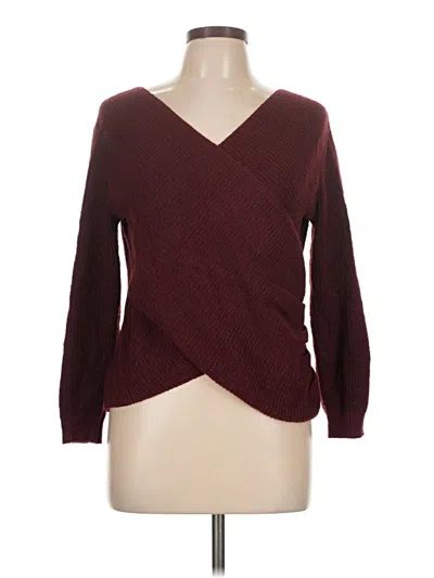 Pre-owned Fate Pullover Sweater In Burgundy