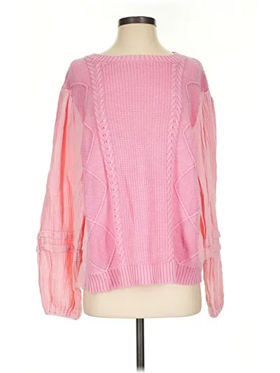 Pre-owned Fate Pullover Sweater In Pink