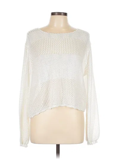 Pre-owned Fate Pullover Sweater In White