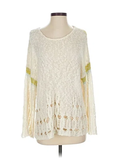 Pre-owned Fate Pullover Sweater In White