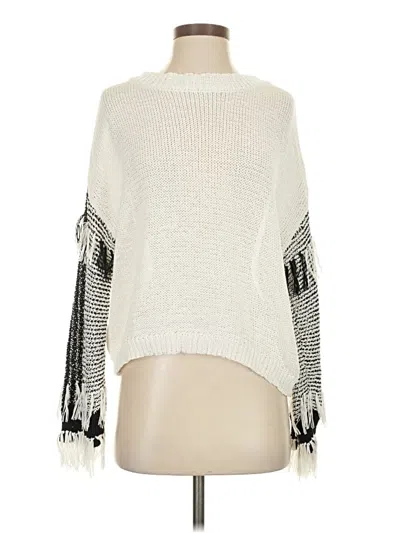 Pre-owned Fate Pullover Sweater In White