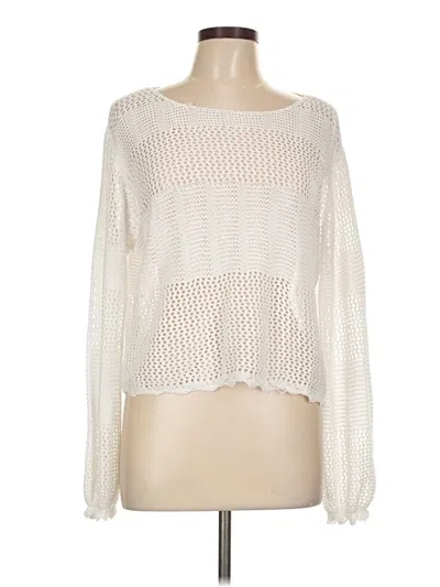 Pre-owned Fate Pullover Sweater In White