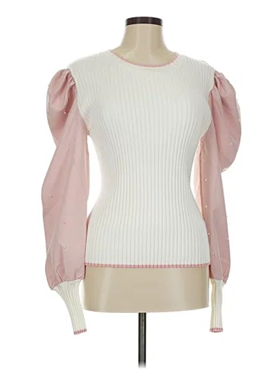 Pre-owned Fate Pullover Sweater In White