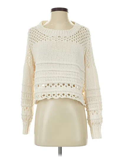 Pre-owned Fate Pullover Sweater In White