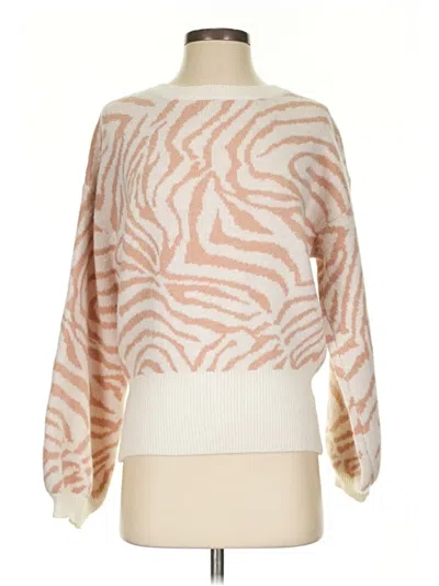Pre-owned Fate Pullover Sweater In White
