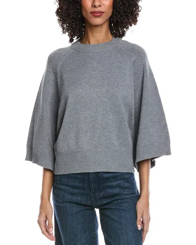 Fate Raglan Crewneck Sweater In Gray