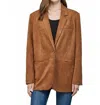 Fate Relaxed Fit Blazer In Cognac In Green