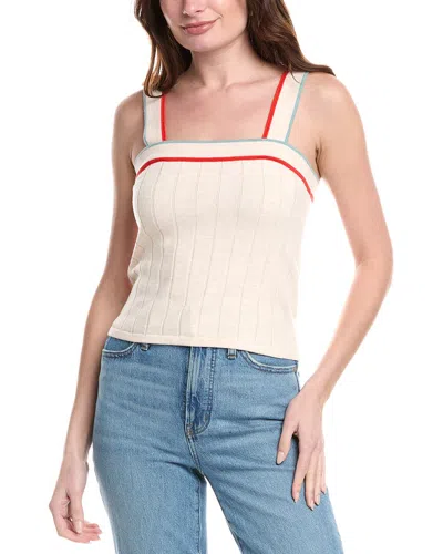 Fate Rib Knit Wool-blend Tank Sweater In Brown