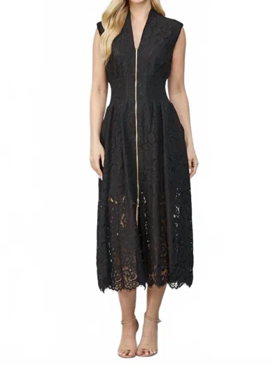 Fate Rose Whisper Lace Dress In Black