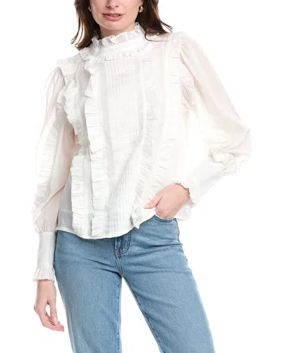 Fate Ruffle Detail Tucked Blouse In White