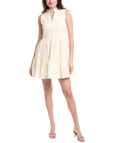 Fate Ruffled Mini Dress In White