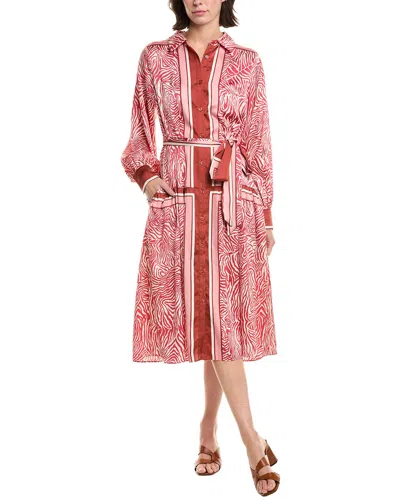 Fate Satin Shirtdress In Multi