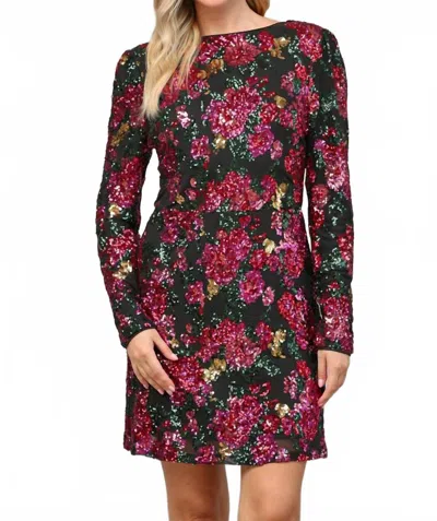 Fate Sequin Embellished Shift Dress In Multi