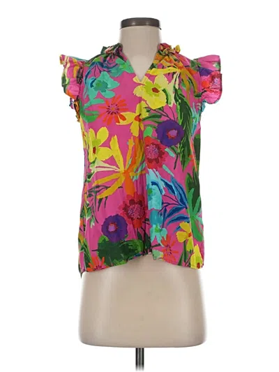 Pre-owned Fate Short Sleeve Blouse In Pink