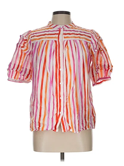 Pre-owned Fate Short Sleeve Blouse In Pink