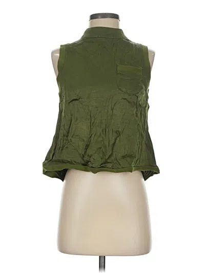 Pre-owned Fate Tank Top Green Halter Neckline Tops