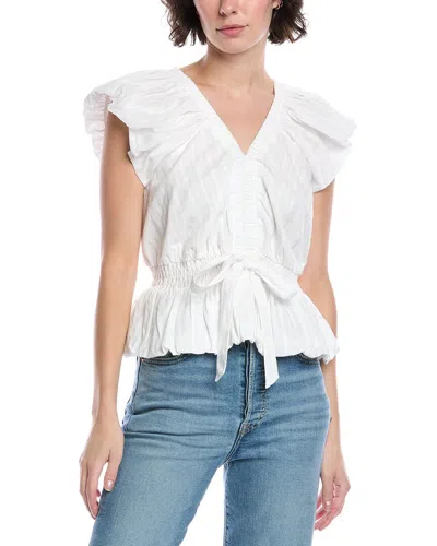 Fate Tie Waist Top In White