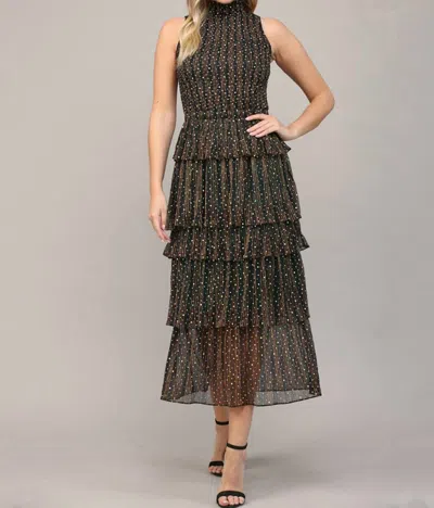 Fate Tiered Maxi Dress In Black