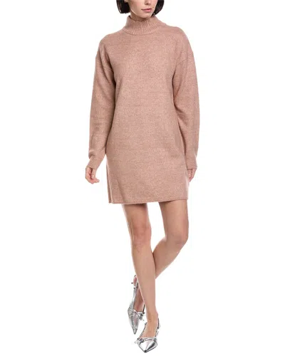 Fate Turtleneck Wool-blend Sweaterdress In Pink
