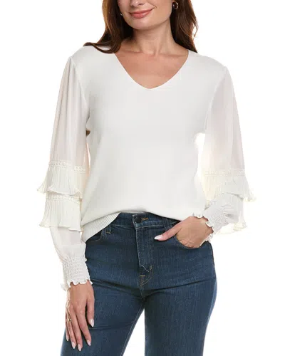 Fate V-neck Top In White