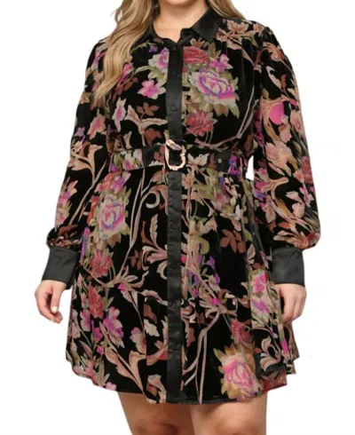 Fate Velvet Dress - Plus In Black