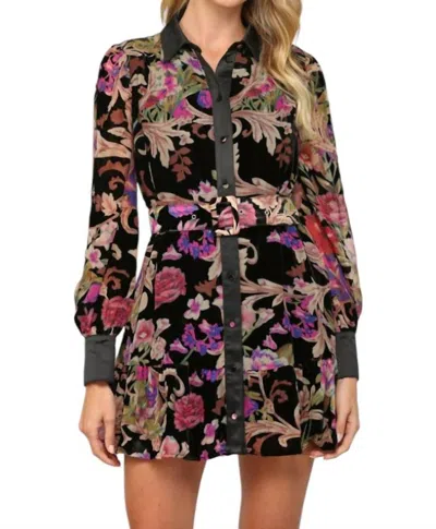 Fate Velvet Dress In Black