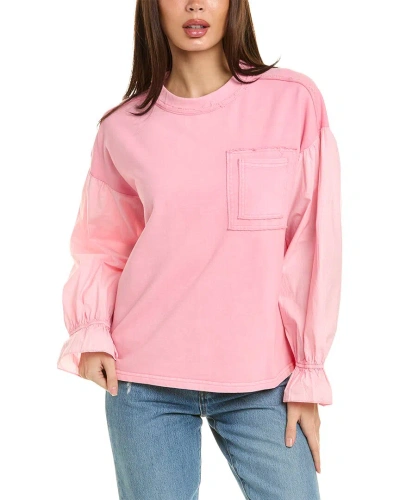 Fate Washed Sweatshirt In Pink