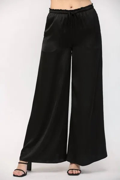 Fate Wide Drawstring Pants In Black
