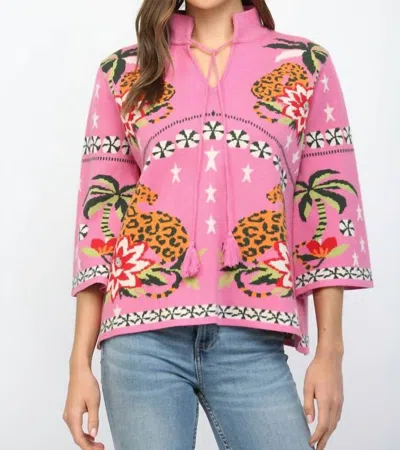 Fate Wild & Free Sweater In Pink