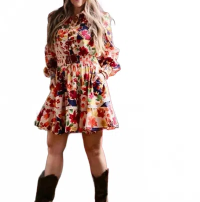 Fate Willow Mini Dress In Multi
