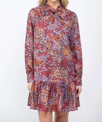 Fate Women's Abstract Leopard Dress In Multicolor