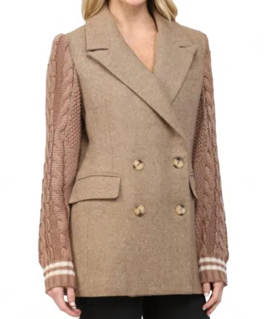 Fate Women's Duly Noted Blazer In Beige In Brown
