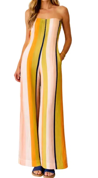 Fate Women's Gates Jumpsuit In Peach In Yellow