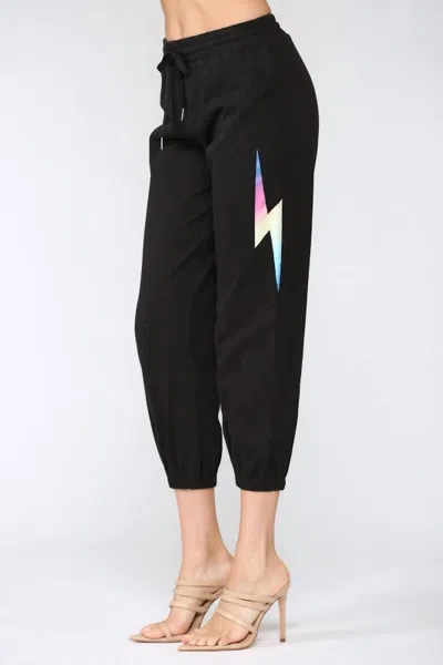 Fate Women's Lightning Bolt Joggers In Black