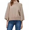 Fate Women's Reglan Wide Sleeve Sweater In Beige In Neutral