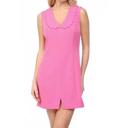 Fate Women's Scalloped Peter Pan Collar Dress In Pink