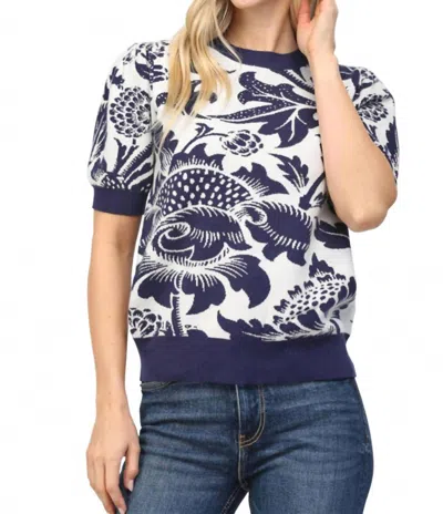 Fate Women's Southern Living Sweater In Blue In Multi