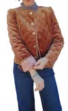 Fate Women's Velvet Jacket In Brown In Brown