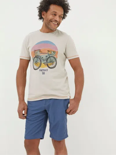 Fatface Blue Stow Flat Front Shorts