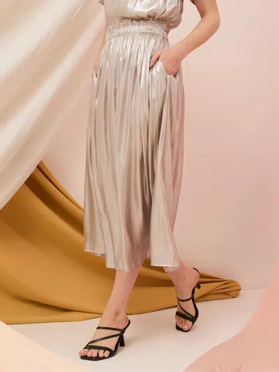Fatface Briar Silver Midi Skirt