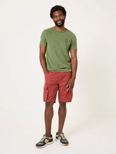 Fatface Bude Dark Red Cargo Shorts