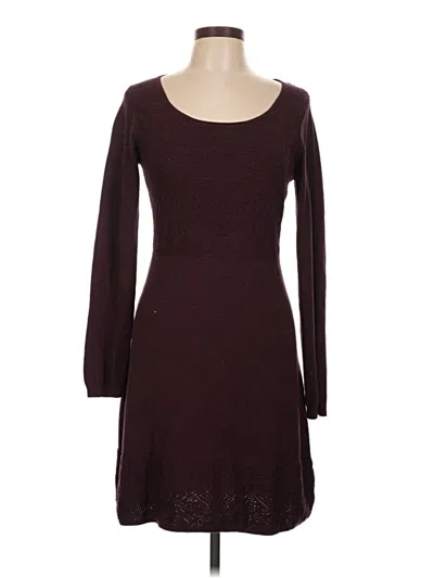 Pre-owned Fatface Casual Dress In Burgundy