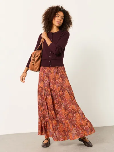 Fatface Jayla Purple Mountains Maxi Skirt