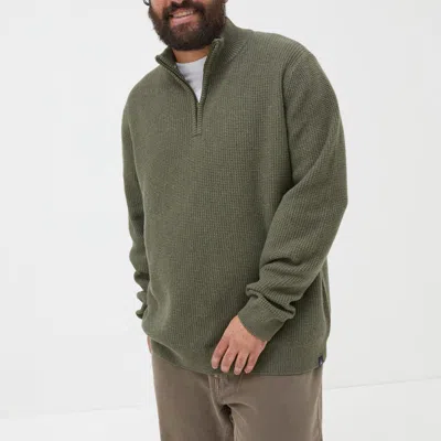 Fatface Pembrey Half Neck Sweater In Green