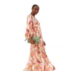 FATFACE PEONY PAINTED LEAVES MAXI DRESS