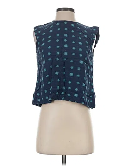 Pre-owned Fatface Sleeveless Blouse In Teal