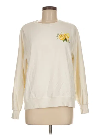 Pre-owned Fatface Sweatshirt In White