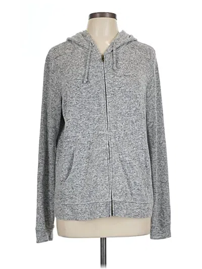 Pre-owned Fatface Zip Up Hoodie In Gray